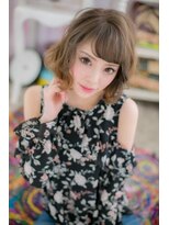 ミック ヘアアンドメイク アップ 駒込店(miq Hair&Make up)&nbsp;女度UP♪シアーグレージュ外国人風エギョモリボブ