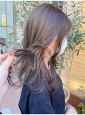 ブリーチなし！8トーン透明感グレージュ☆