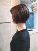 【Flor上大岡】*ショートボブ+マロンブラウン*