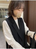 中川陽南子【顔まわりレイヤー外ハネくびれミディアムカール】
