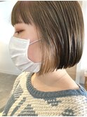 インナーカラー ホワイトベージュ
