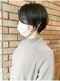 【黒髪、直毛でも柔らかい印象に】似合わせショートボブ☆