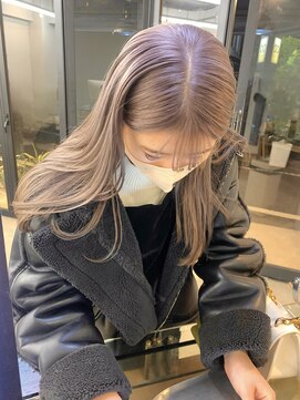 フラム 渋谷(flamme) ＊ブリーチ二回～のホワイトミルクティー＊