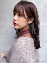 オーブ ヘアー フォール 山形東原町店(AUBE HAIR fall) 20代・30代_ワイドバングミディアム