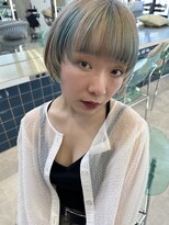 ロンドルーチェ 心斎橋(Lond luce)&nbsp;ダークアッシュ/ミディアムレイヤーカット［髪質改善/縮毛矯正］