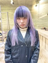 ヲタク(wotaku.)&nbsp;パープルシルバー×ブラック＋ダブルカラーケアブリーチ