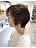 大人くびれショート/ひし形/白髪ぼかし/髪質改善30代40代50代