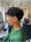 MEN'SHAIRアッシュブラックベリーショート