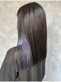 インナーカラーブリーチカラーブルーシルバー髪質改善