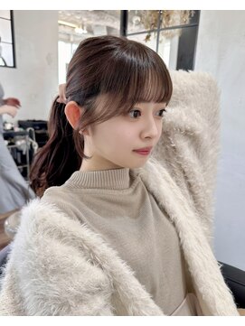 アリスバイアフロート 自由が丘(ALICe by AFLOAT) 結んでも可愛い顔周りカット／サイドバング【自由が丘】