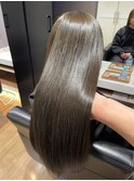 サラ艶ロング/オリーブブラウン