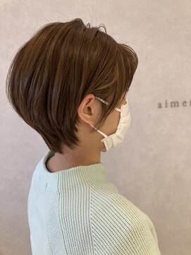 エメ バイ ヘアーポケット(aimer by hair pocket) *+aimerが叶える...耳掛けショートボブ*