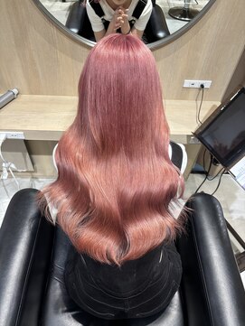 エイトヘアー(8 HAIR) ピンクカラー オレンジピンク デザインカラー