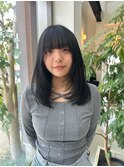 重めバングレイヤー