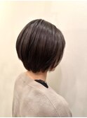 ショート/ショートボブ/マットグレージュ/グレージュ