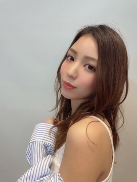 エトラ 渋谷店(etora) 小顔ヘア　前髪かきあげ　ウェーブ　韓国ヘア