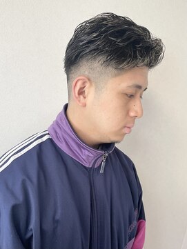 スキルセカンドハウス 天神(SKILL SECOND HOUSE) 七三オールバック 大人ヘア メンズパーマ