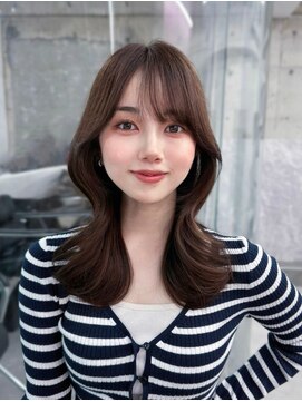 フィヴェント(Fivent) 美髪韓国レイヤーイメチェン似合わせワイドバング小顔レイヤー