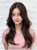 前髪顔まわり韓国ヘアレイヤーカットサイドバンク2wayバンク韓国