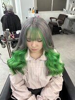 シェイロ(Cielro)&nbsp;【シルバーグレー×インナーグリーン】SAKI