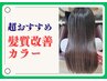 特別割引【前回来店から1ヶ月以内】髪質改善カラー（白髪染め可）+ヘアエステ