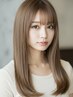髪を修復…カラー&カット&超音波トリートメント 14300yen