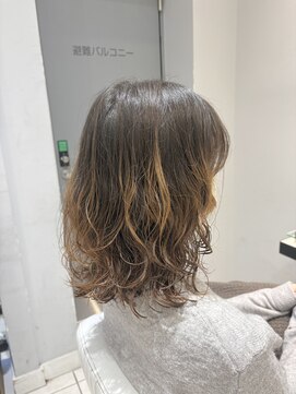 ネオリーブギンザ 銀座店(Neolive GINZA) ラフな質感のミディアムレイヤーパーマ　(銀座)