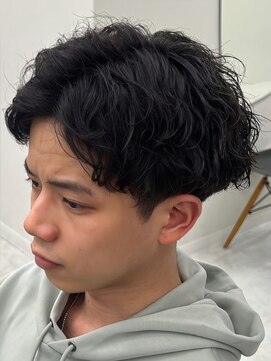 ジーニー 新百合ヶ丘(Genie) ダークアッシュニュアンスパーマ韓国マッシュベリーショート