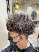ヘアリゾートエーアイ 新宿西口店(hair resort Ai) 波巻きスパイラルパーマツーブロックショートマッシュ