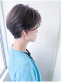 ハンサムショートボブ40代50代60代前髪あり前髪なしby柴立