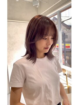 アッシュ 浜田山店(Ash) ミディアムレイヤーカット　レイヤーボブ