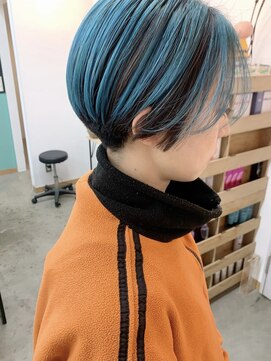 キューズ クラブ(cuz KLUB) 【cuzKLUB】カジュアルショート×コントラストカラー＊池袋