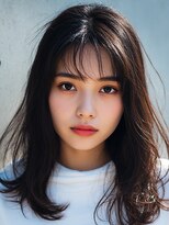 サロンドアイ(salon de i)&nbsp;エアリー外ハネミディ × シナモンブラウン