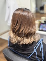 ヘアーアンドメイク ルシエル(hair&make Luxiel)&nbsp;伸びた根元が目立ちにくいコントラストバレイヤージュ