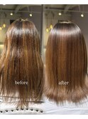 乾かしただけでまとまる髪質改善ストレート