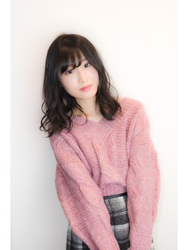 ヘアーメイク ミューズ 二条店(Hair make MUSE) ゆるふわセミディ*透明感カラー