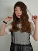 Aラインロングのゆるパーマ