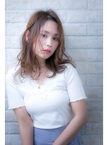 ヘアーアートシフォン 池袋西口店(Hair art chiffon)&nbsp;くびれセミディ大人かわいいエッジショートインナーカラー