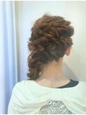 結婚式パーティーヘアセット♪