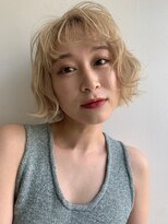 ローウェ 新百合ヶ丘(Louwe)&nbsp;外ハネ切りっぱなし小顔ボブ20代30代[新百合ヶ丘/新百合ヶ丘駅]