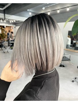 レブ 四条烏丸(Reb,) ホワイトベージュ系バレイヤージュ