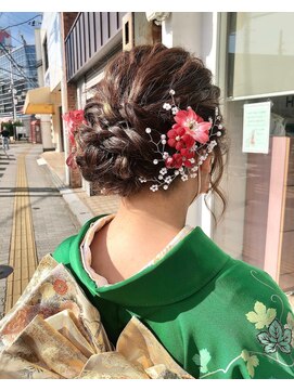 ヘアーブランシェ 貝塚店(HAIR Branche) 成人式ヘア