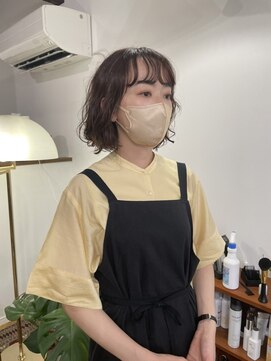 ニッカ(nicca) 黒髪暗髪大人可愛いシースルーバングゆるふわパーマ