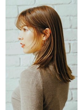 フェティッシュ(fetish) ベージュブラウンミディアムレイヤー