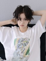 ロアー 葛西店(RAWR hair)&nbsp;【RAWR】メンズライク_センターパートパーマスタイル