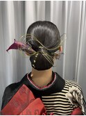 成人式ヘア　ツルッとシニヨン【moemi】