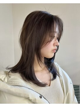 クペウ(cope'u) ウルフ/マチルダポブ/ピンクページュ/インナーグレージュ/梅田