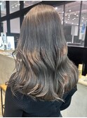 グレーベージュ美髪エモージュレイヤーロング_ba487361