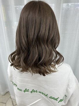 ルノン シェリー(LUNON cheliy) オリーブグレージュ/ブリーチなしダブルカラー/透明感/韓国