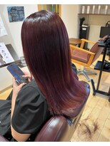 ヘアデザインフルーヴ(hair design fleuve) ピンクハイライト